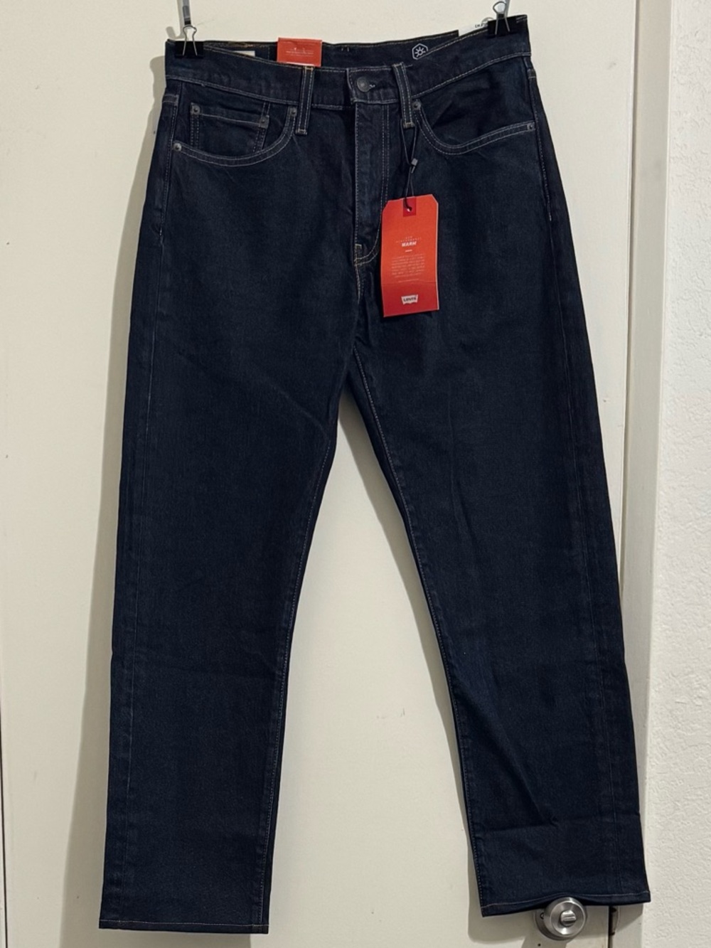 Levis Premium 505 Regular Mens 32Wx28.5L Jeans Big Eco Performance Warm NWT